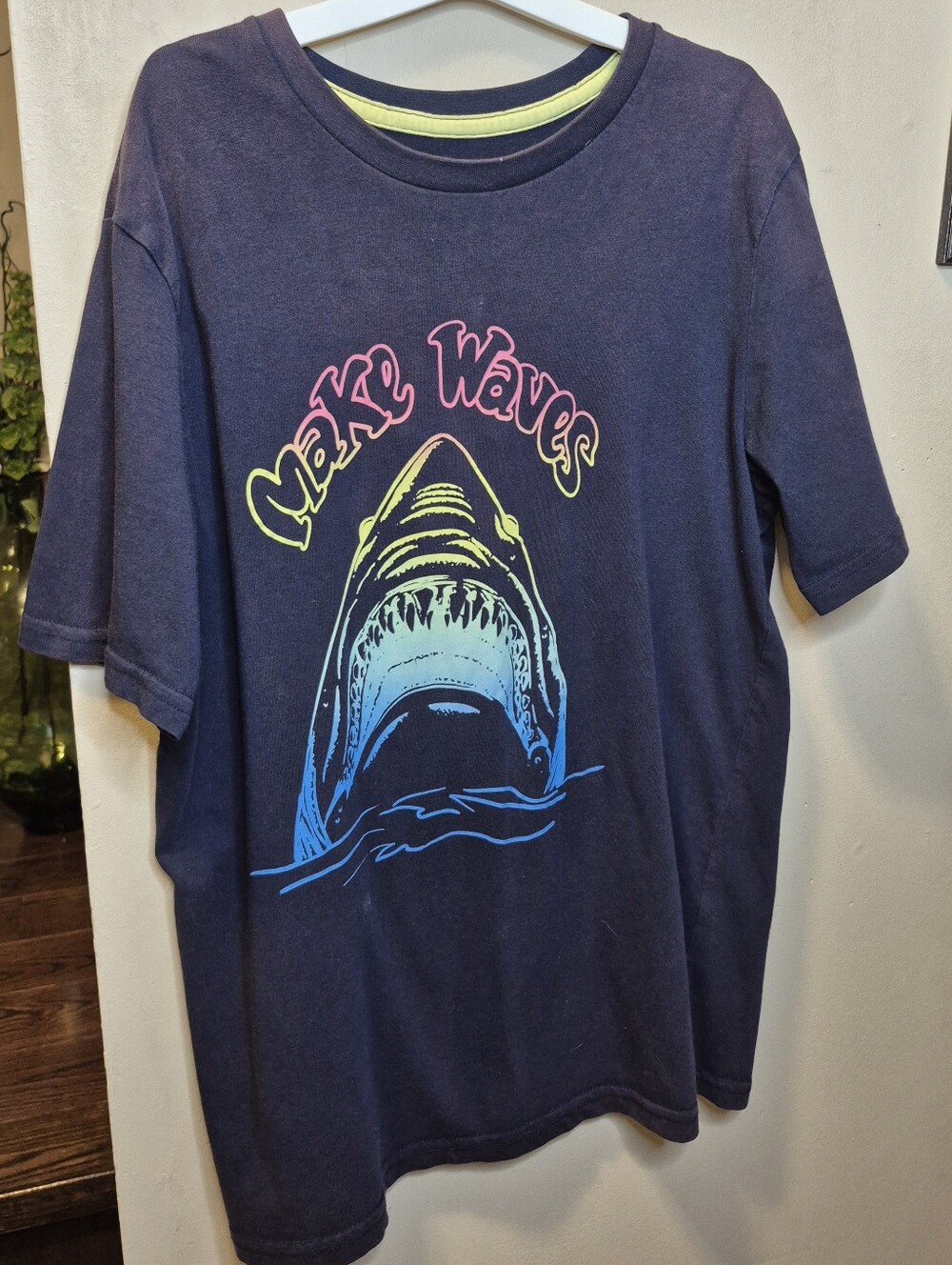 George Navy Short-Sleeve 'Make Waves' Shark Tee